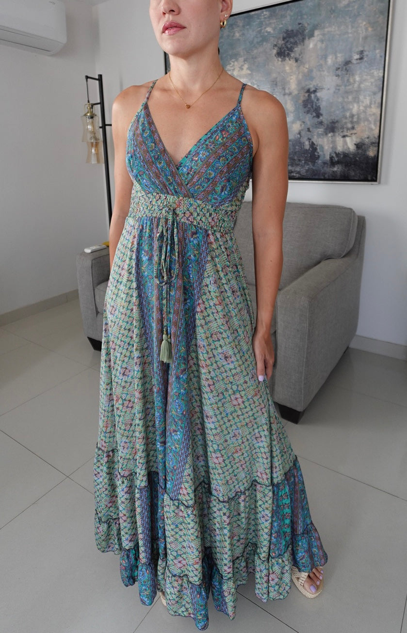 JASMINE ONE SIZE ELASTIC WAIST DRESS
