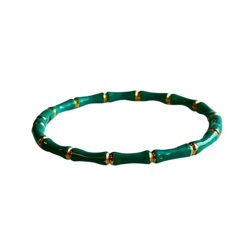 BAMBOO BANGLE - EMERALD