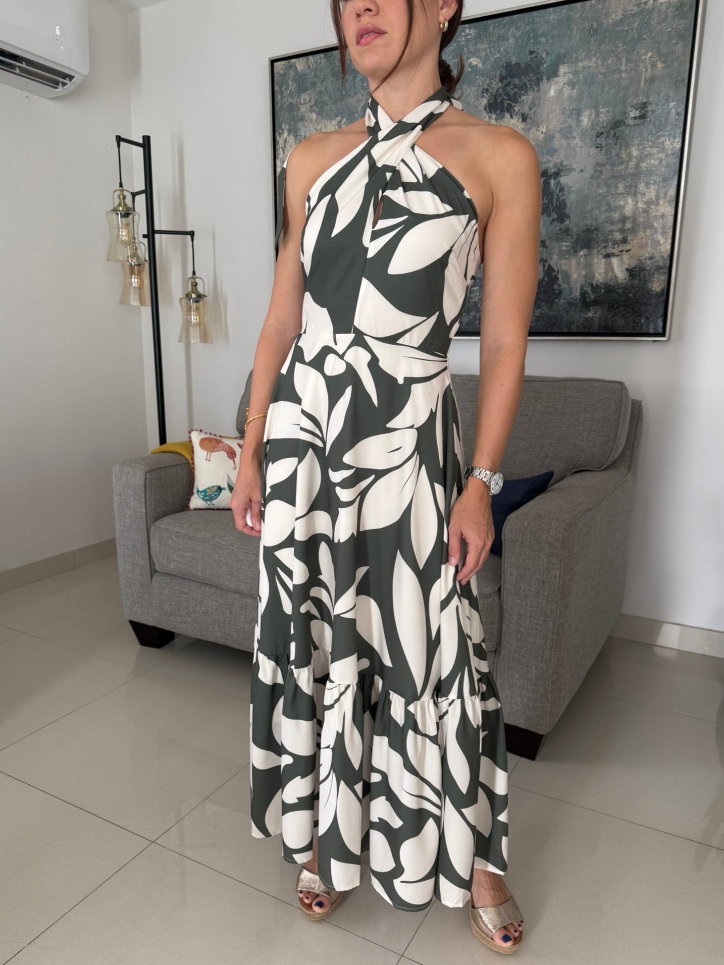 NOEMI DRESS (OLIVE)