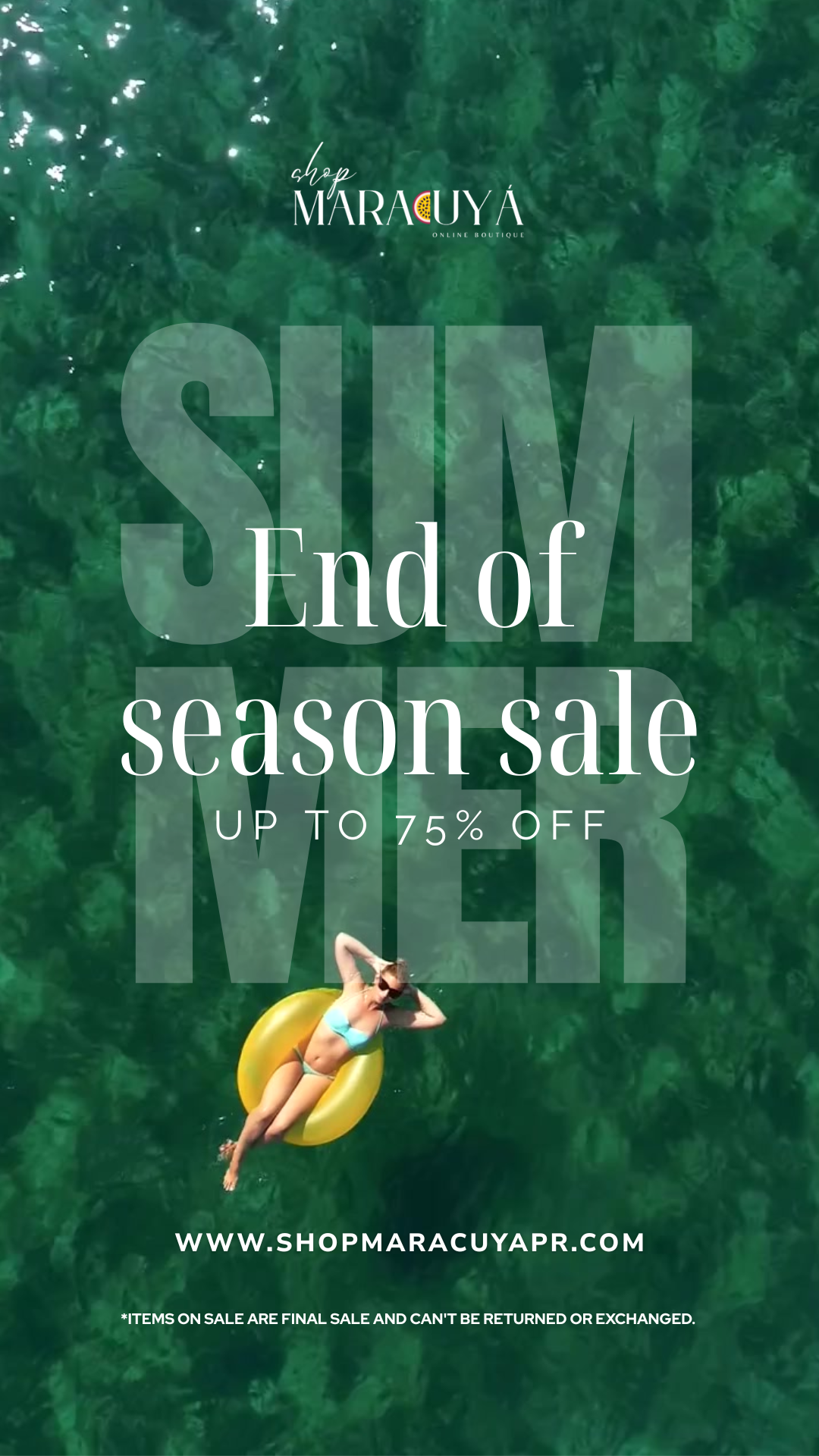 End of Season Sale