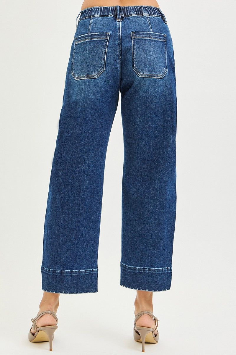 CROPPED BARREL JEANS