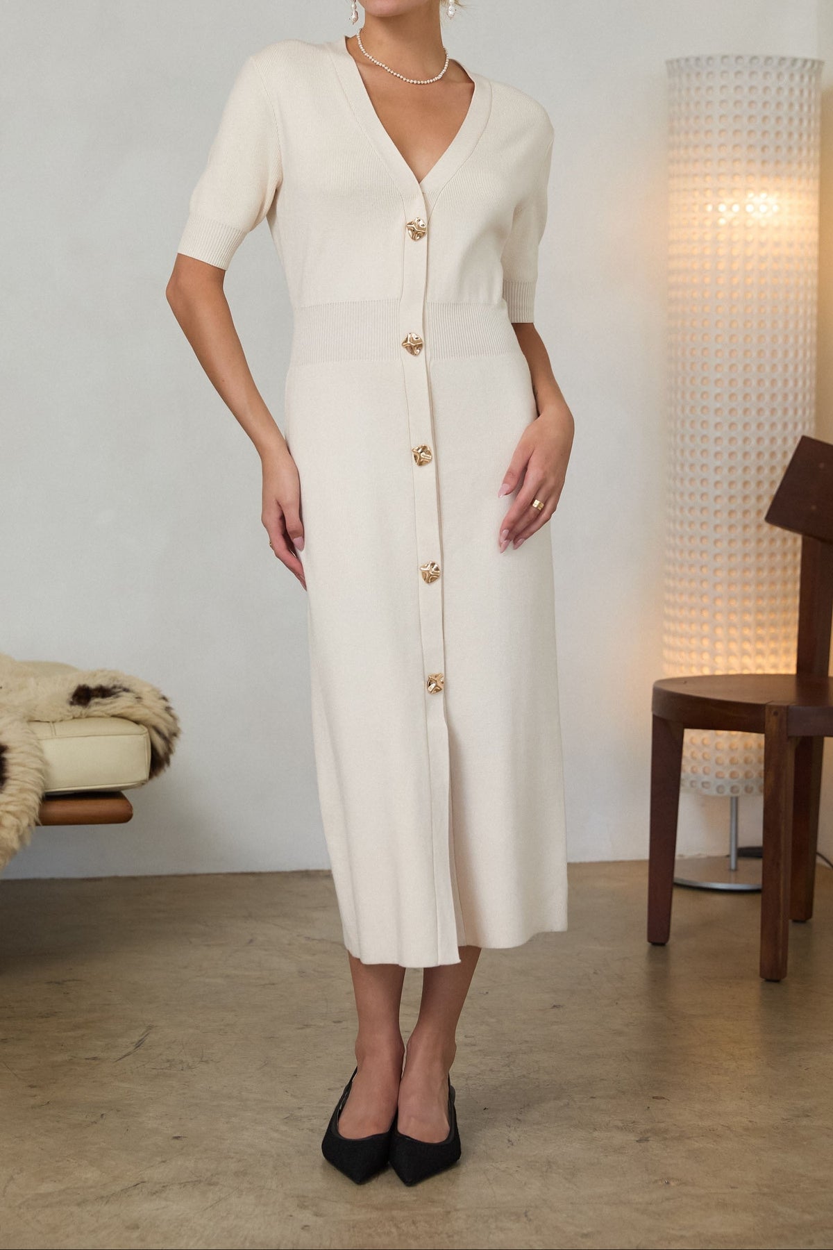 SABRINA RIBBED DRESS