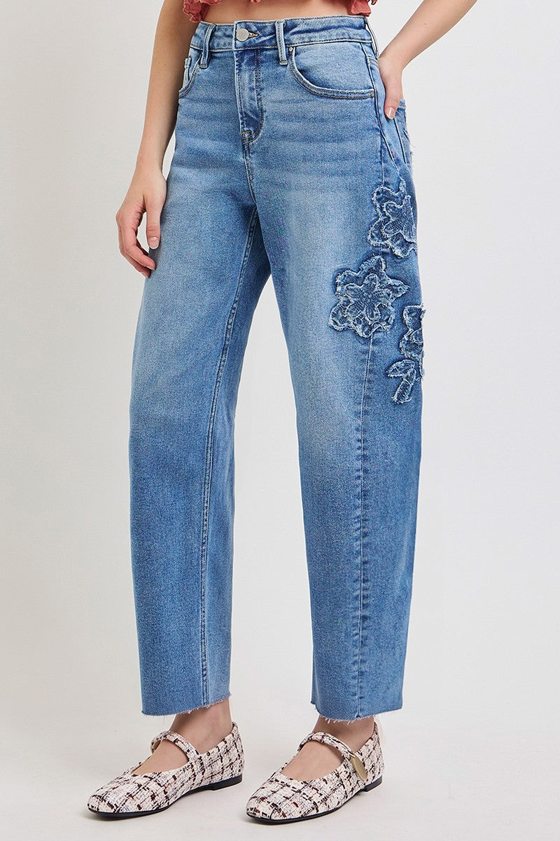 (PRE-ORDER) FLOWER PATCH JEANS - ETA 10/23