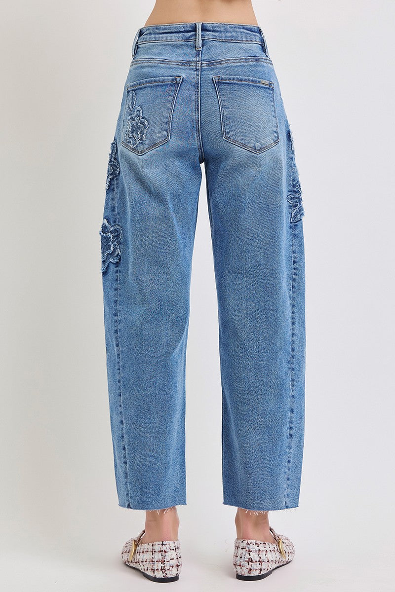 (PRE-ORDER) FLOWER PATCH JEANS - ETA 10/23