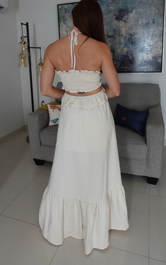 LORENA DRESS (IVORY)