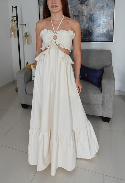 LORENA DRESS (IVORY)