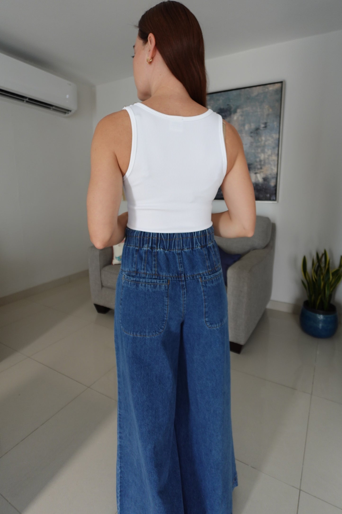 RIBBED STUDDED TANK TOP