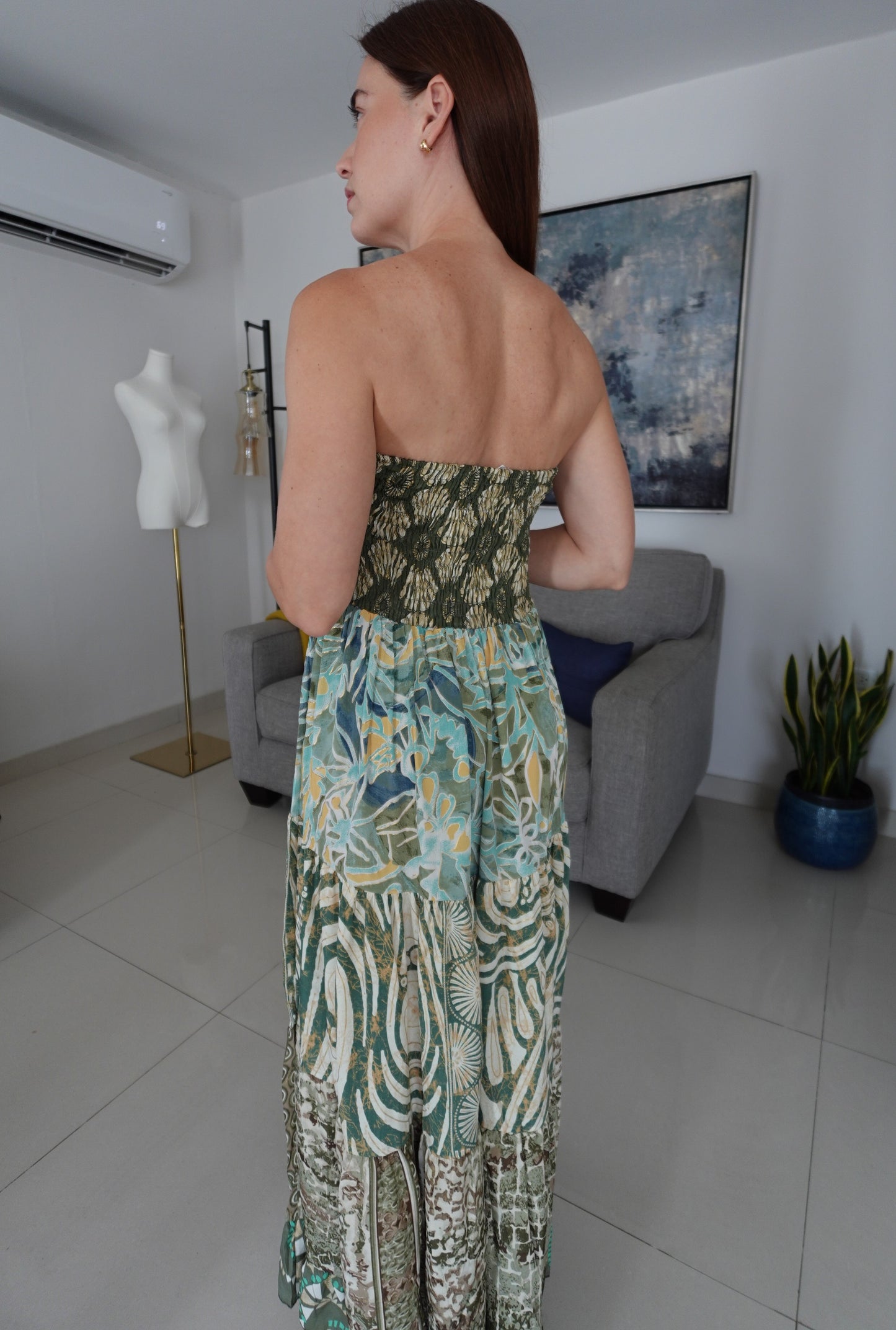 JASMINE ONE SIZE HALTER DRESS