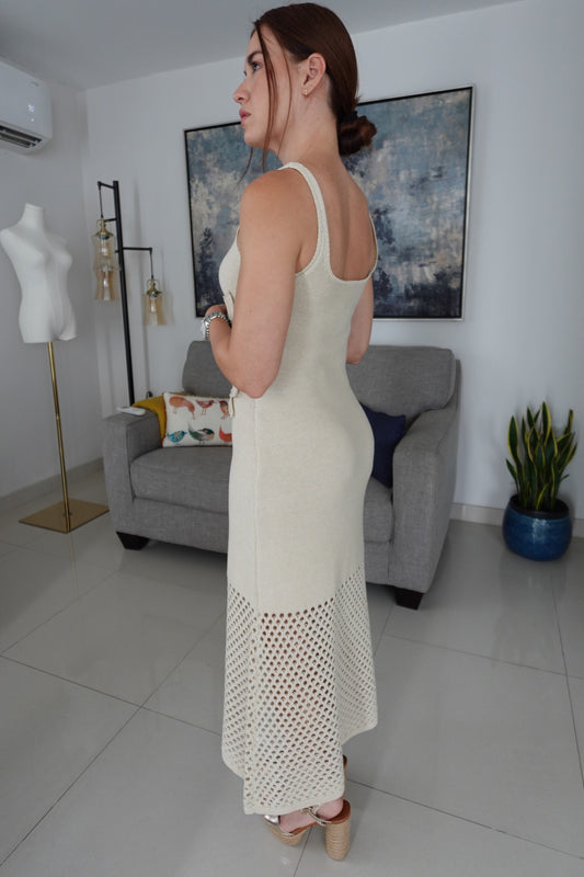 FLORAL KNIT DRESS