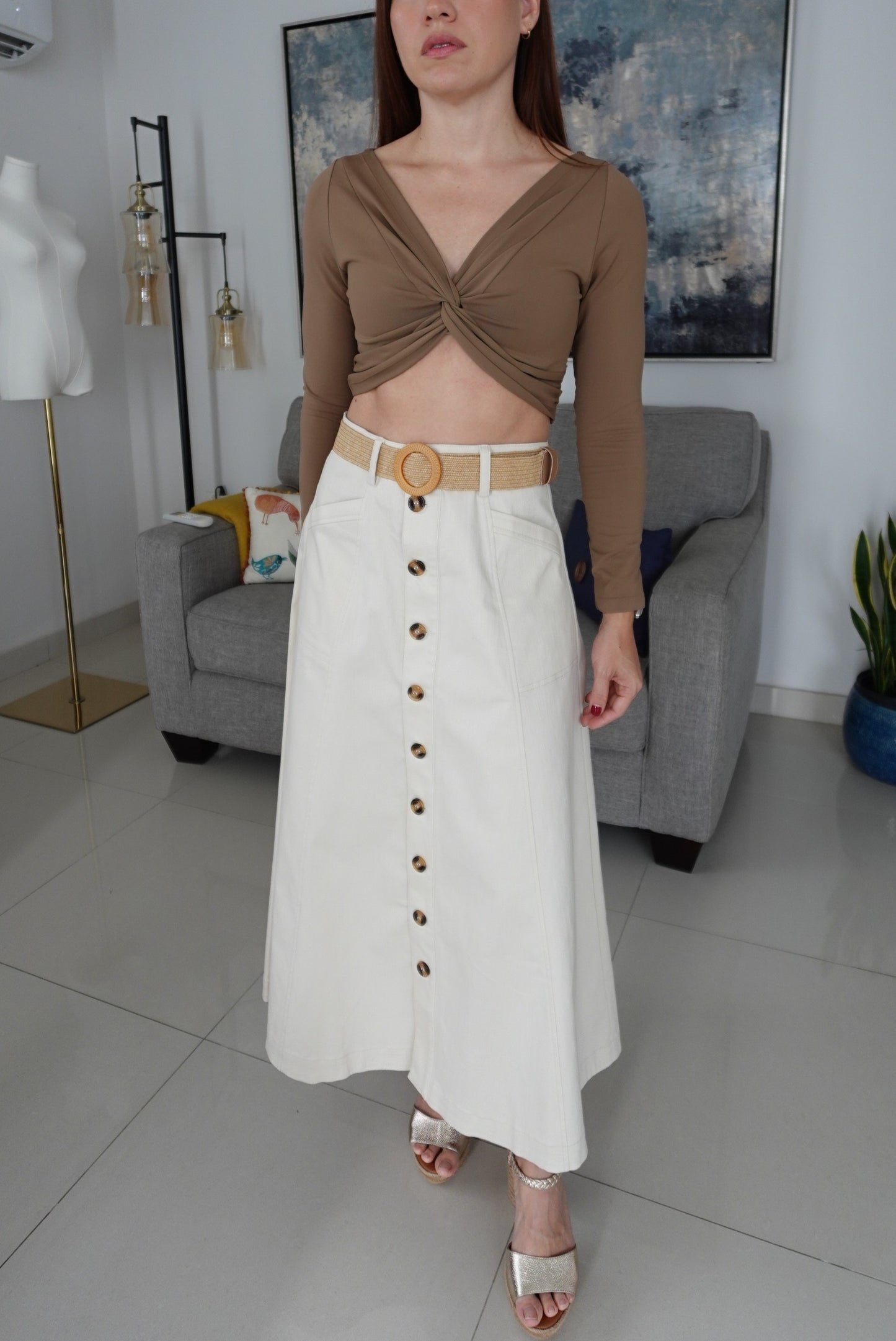 TWIST FRONT CROP TOP