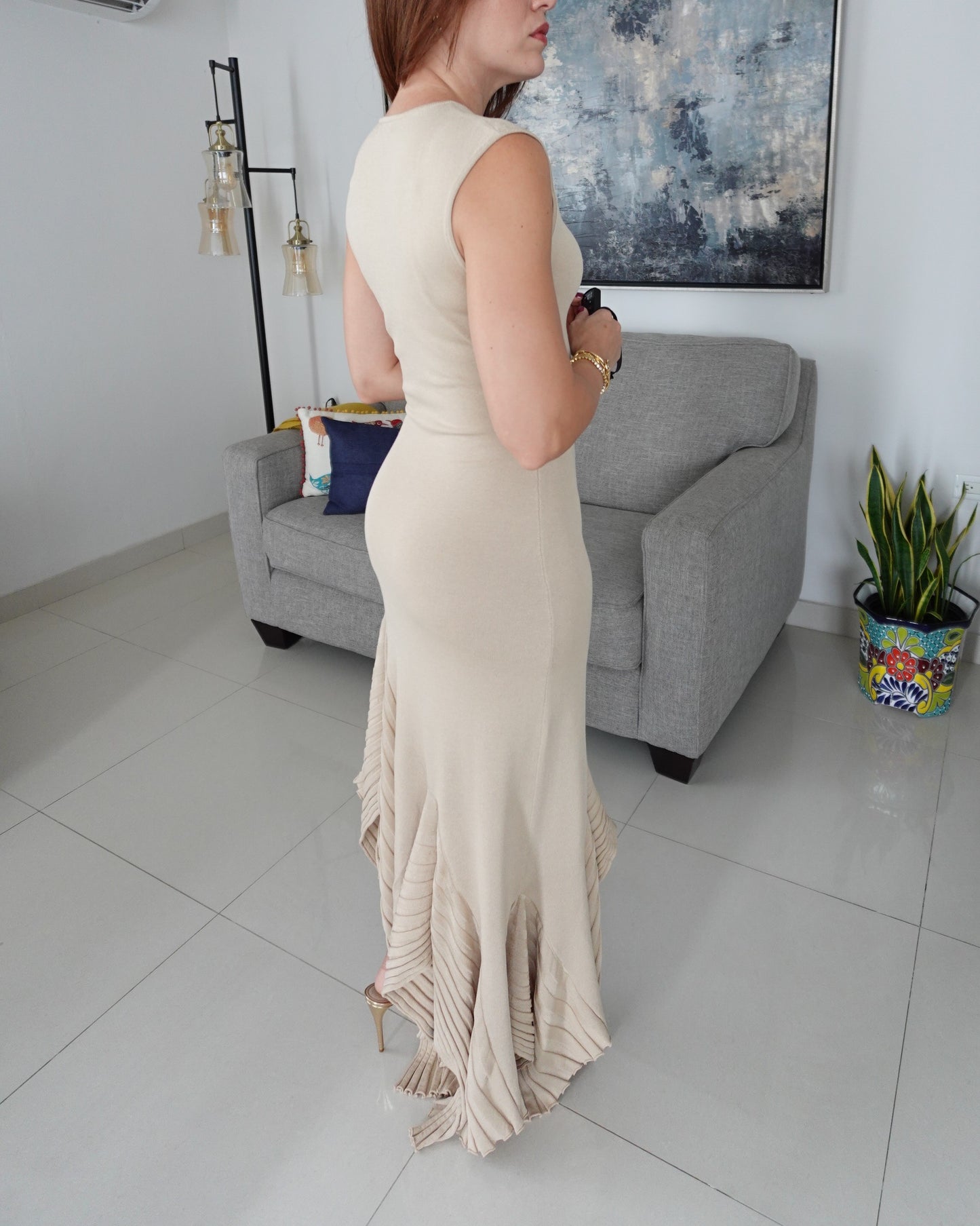 AUREA DRESS (Beige)