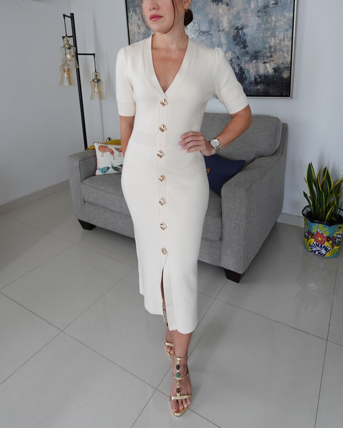 SABRINA RIBBED DRESS