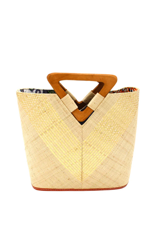 NATURAL STRAW HANDBAG